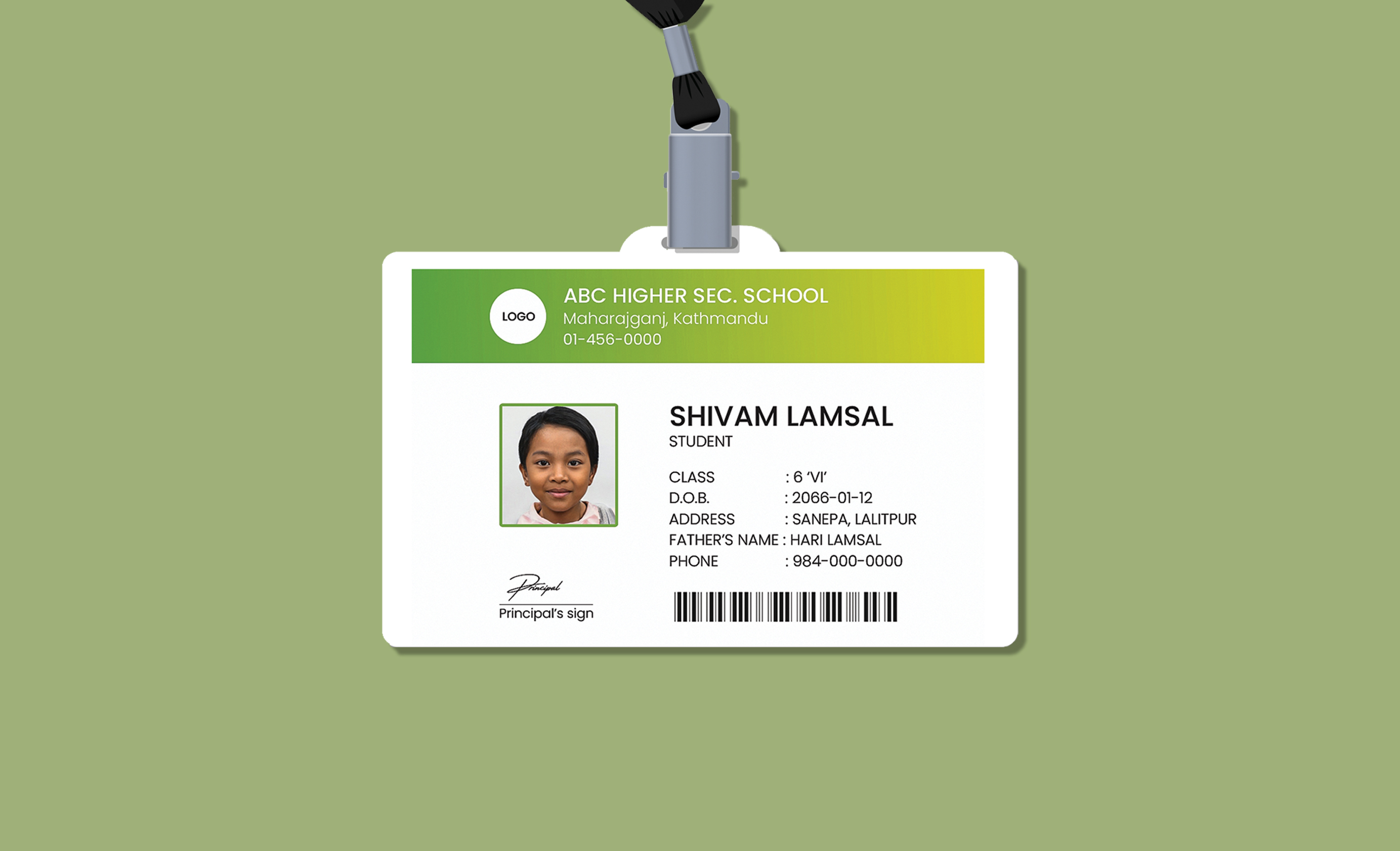 Student  Id card 